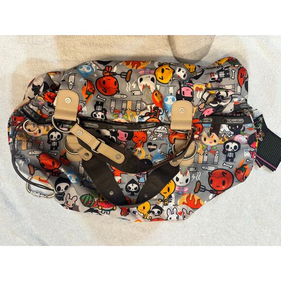 Tokidoki for LeSportsac Small Weekender Duffel Bag Inferno Rare Retired NWOT - Picture 10 of 10